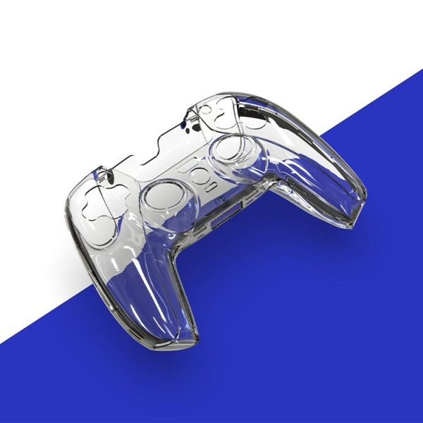 KJH PS5-002 Game Controller Crystal Shell Wireless Controller Protective Shell Cover PC Transparent Protective Hard Shell For PS5 (Transparent Blue) - Image 6