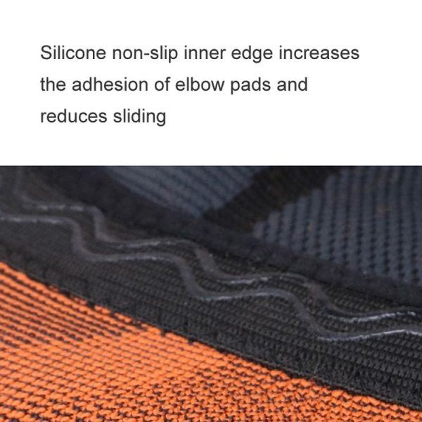 2 PCS Sports Knit Compression Elbow Pads Men And Women Basketball Fitness Non-Slip Arm Guard, Size: M - Image 4