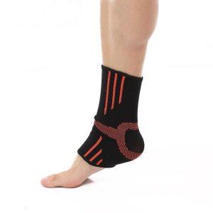 2 Pairs Sports Knitted Ankle Support Outdoor Running Basketball Fitness Ankle Support Breathable and Sweat-Absorbent Ankle Support for Men and Women (Orange)