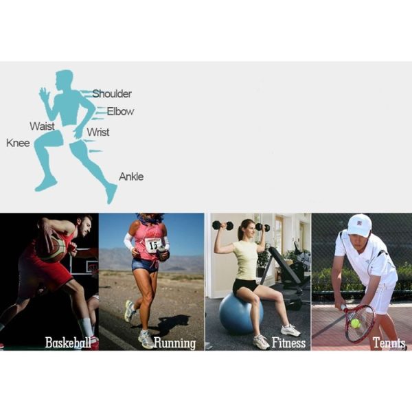 2 Pairs Sports Knitted Ankle Support Outdoor Running Basketball Fitness Ankle Support Breathable and Sweat-Absorbent Ankle Support for Men and Women (Orange) - Image 5