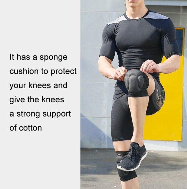 2 Pairs Anti-Collision Thickened Sports Knee Pads Goalkeeper Dance Rock Climbing Sponge Knee Pads - Image 3