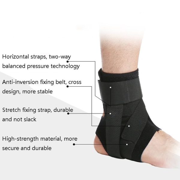 Sports Sprains Running Ankle Guard Football Basketball Badminton Ankle Protection, Specification: M (Left Foot) - Image 3