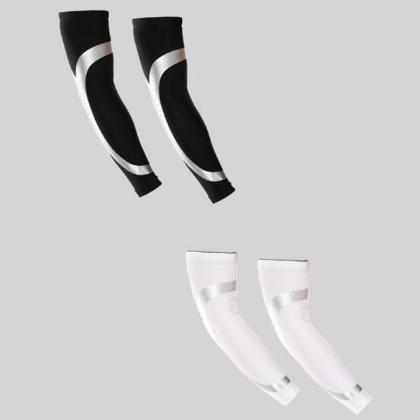 2 PCS Extended Sports Elbow Guards Lycra Non-Slip Breathable Arm Guards, Size: XL (Black) - Image 2