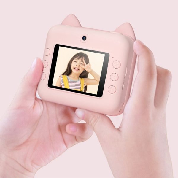 P1 Green Dinosaur 32GB Children Instant Camera 1200W Front And Rear Dual-Lens Mini Print Photographic Digital Camera Toy - Image 5