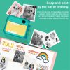 P1 Yellow Fawn 32GB Children Instant Camera 1200W Front And Rear Dual-Lens Mini Print Photographic Digital Camera Toy - Image 4