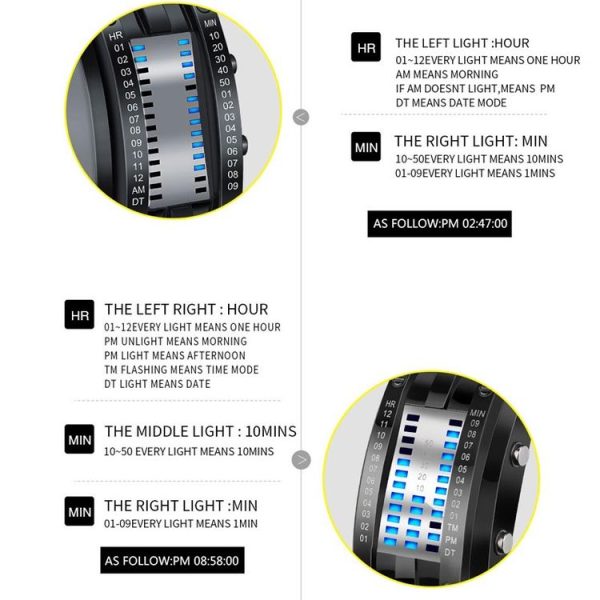 SKMEI 0926 Fashion Couple Men Watch Sports Waterproof Electronic Watch For Man (Black) - Image 3