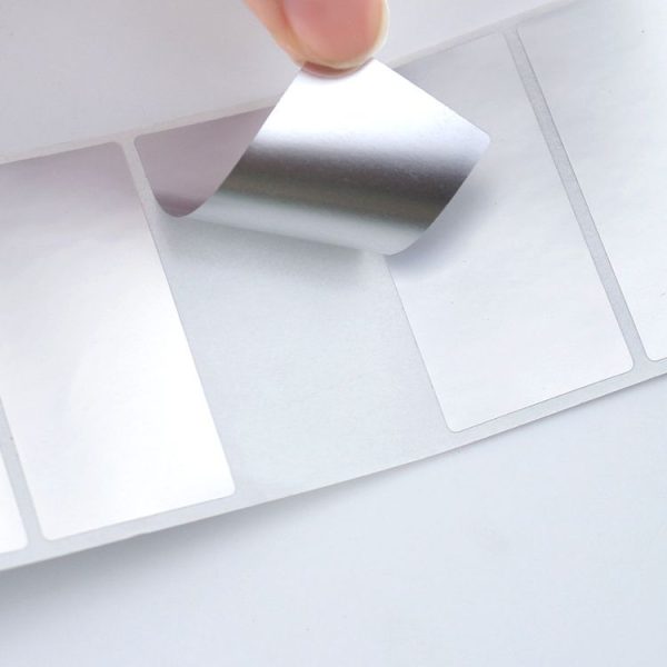 Printing Paper Dumb Silver Paper Plane Equipment Fixed Asset Label for NIIMBOT B50W, Size: 50x30mmSilver - Image 3