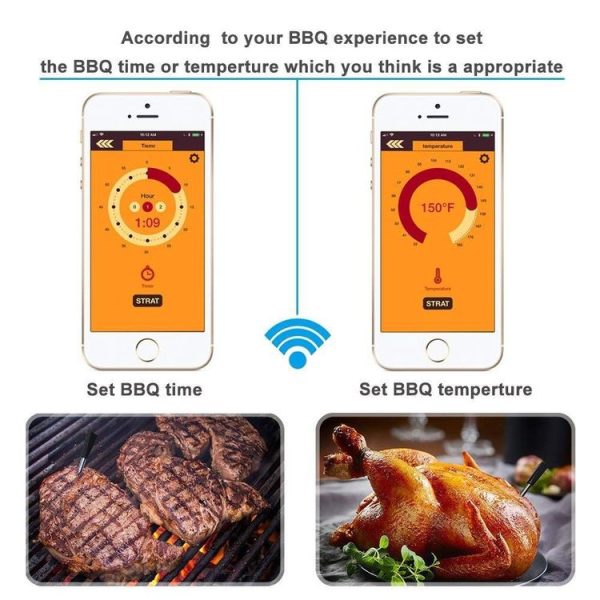 TY530 BBQ Probe Wireless Bluetooth Thermometer Mobile Phone APP Kitchen Food Barbecue Oven Thermometer - Image 5