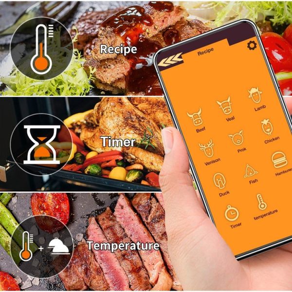 TY530 BBQ Probe Wireless Bluetooth Thermometer Mobile Phone APP Kitchen Food Barbecue Oven Thermometer - Image 6