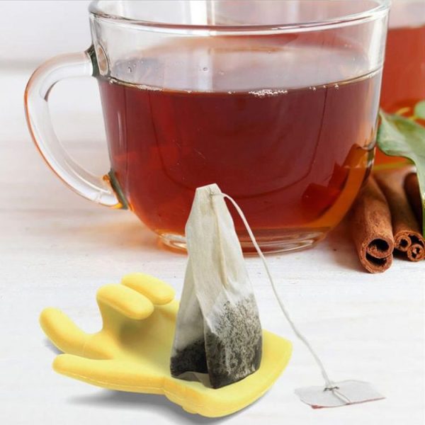 2pcs Little Finger Shape Tea Heroes Teaspoon Holder, Random Color Delivery - Image 5