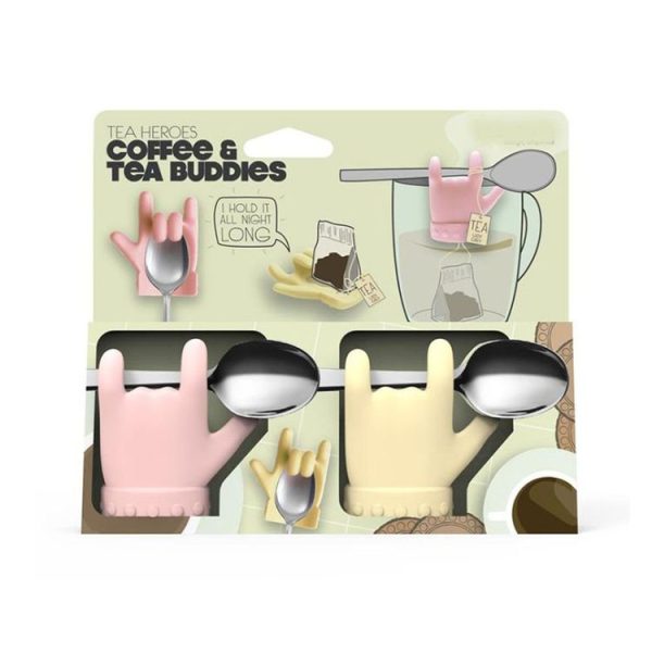 2pcs Little Finger Shape Tea Heroes Teaspoon Holder, Random Color Delivery - Image 6