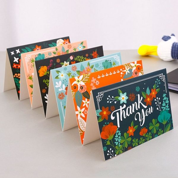 6pcs / Set Christmas Gift Greeting Card Holiday Greeting Message Card (Thank You Greeting Card) - Image 2