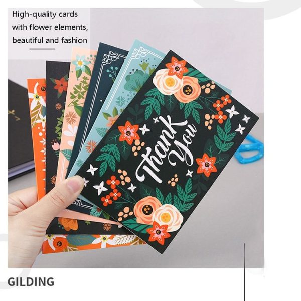 6pcs / Set Christmas Gift Greeting Card Holiday Greeting Message Card (Thank You Greeting Card) - Image 3