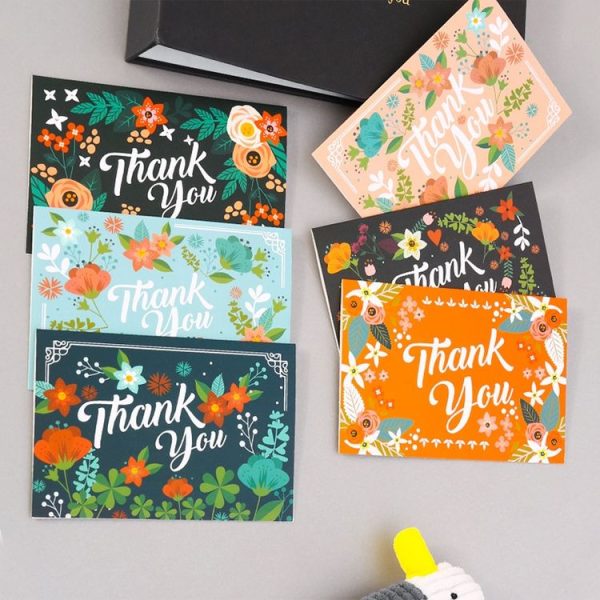 6pcs / Set Christmas Gift Greeting Card Holiday Greeting Message Card (Thank You Greeting Card) - Image 7