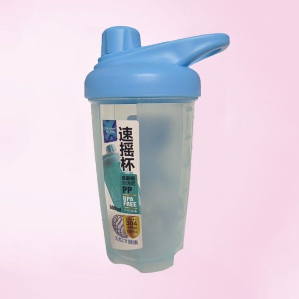 TC-1801 Milkshake Cup Plastic Fitness Sports Water Cup Shaking Cup, Colour: Blue - Image 2