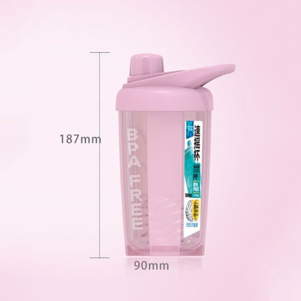 TC-1801 Milkshake Cup Plastic Fitness Sports Water Cup Shaking Cup, Colour: Blue - Image 3