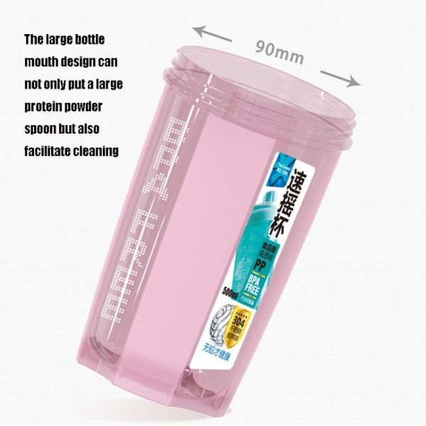 TC-1801 Milkshake Cup Plastic Fitness Sports Water Cup Shaking Cup, Colour: Blue - Image 4