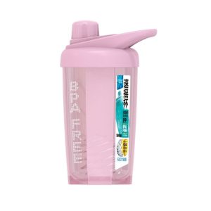TC-1801 Milkshake Cup Plastic Fitness Sports Water Cup Shaking Cup, Colour: Pink