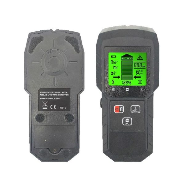 TH310 Wall Detector Magnetic Metal Detector Handheld Wooden Stud Wire Detector (Black) - Image 4