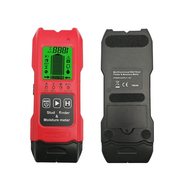 TM200 Wall Detector High-Precision Handheld Metal Wall Detector Measuring Tool (Red) - Image 5