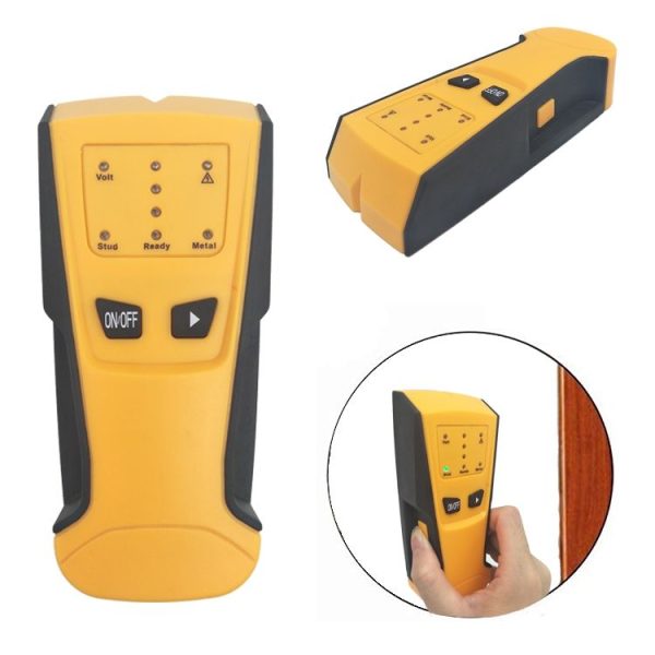TH105 3 in 1 Handheld Wall Detector Wood Stud Wire Detection Metal Detector Stud Finder (Yellow) - Image 6