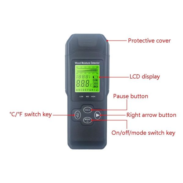 MT1906 Wood Moisture Detector Digital Wood Moisture Meter - Image 5