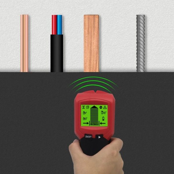 TH220 Wall Detector Handheld High Sensitive Keel Metal Wire Detector (Red) - Image 8