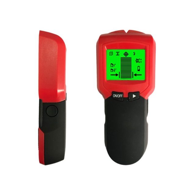 TH300 Handheld Wall Detector Magnetic Metal Detector Beam Column Wire Wood Detector (Red) - Image 3