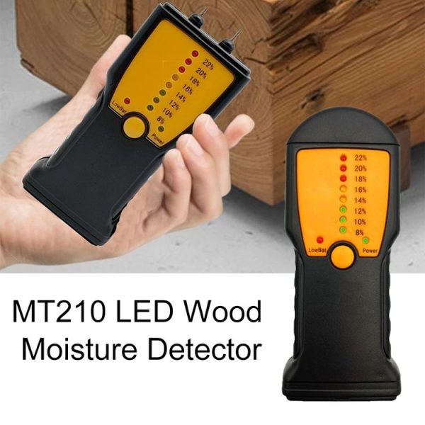 MT210 Wood Moisture Meter Wood Material Water Leak Detector Damp Tester Wood Test Tool - Image 6