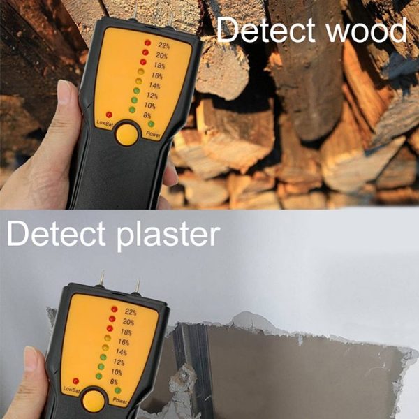 MT210 Wood Moisture Meter Wood Material Water Leak Detector Damp Tester Wood Test Tool - Image 7