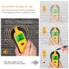 TH250 4 In 1 AC Wire Metal Studs Deep Wall Detector Handheld Metal Detector Stud Wood Beam Column Current Detector (Yellow) - Image 7