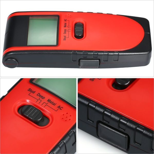 TH240 3 in 1 Underground Metal Detector Wire Wall Stud Center Finder Wood Detector Scanner (Red) - Image 7