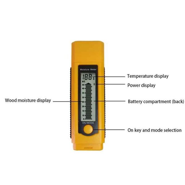 MT240 Wood Moisture Tester Digital Test Tool with Large LCD Display - Image 5