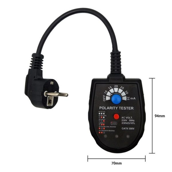 S2001 Socket Phase Detector Multi-Function Three-Phase Loop Socket Circuit Leakage Detector, EU Plug - Image 2