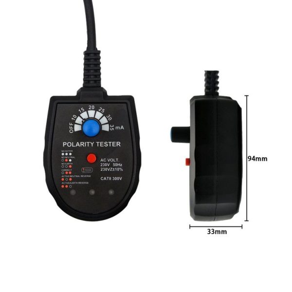 S2001 Socket Phase Detector Multi-Function Three-Phase Loop Socket Circuit Leakage Detector, EU Plug - Image 3
