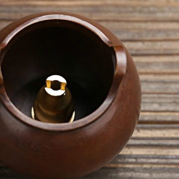 Binaural Incense Burner Pure Copper Household Small Indoor Antique Incense Burner, Style: Hand-played Vatican Incense Burner - Image 3