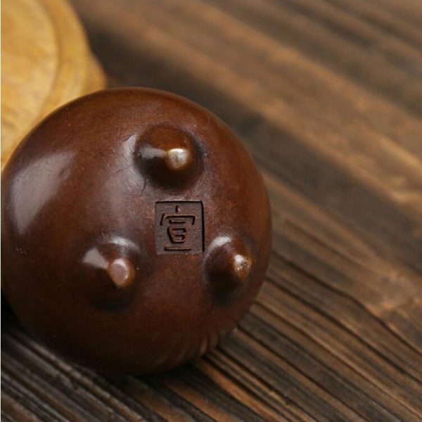 Binaural Incense Burner Pure Copper Household Small Indoor Antique Incense Burner, Style: Hand-played Vatican Incense Burner - Image 4