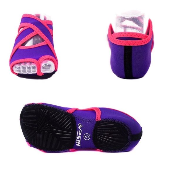 HiSEA 0030 Cross Instep Non-Slip Fingerless Dance Shoes Yoga Shoes, Size: S (35-36) (Sapphire Blue) - Image 4