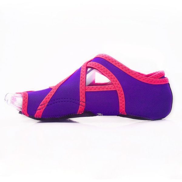 HiSEA 0030 Cross Instep Non-Slip Fingerless Dance Shoes Yoga Shoes, Size: L (39-40) (Lavender) - Image 2