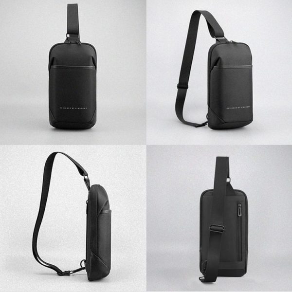 KINGSONS KS3211W Business Casual Chest Bag Water-Repellent Multi-Functional Wear-Resistant Messenger Bag - Image 3