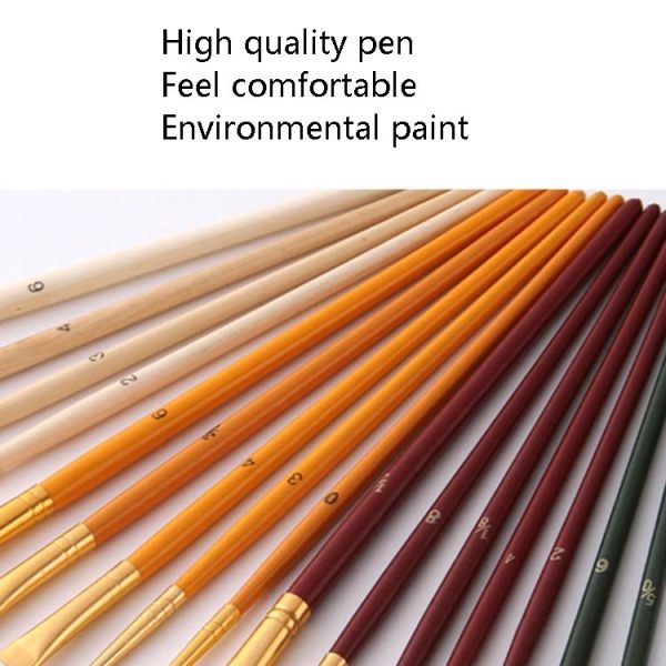 ZHU TING 25 PCS / Set Multifunctional Oil Paint Brush Gouache Watercolor Acrylic Paint Brush Student Painting Supplies - Image 7