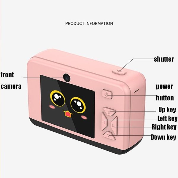 X22 Pink LD Children Mini SLR Camera Toy HD Auto Focus Digital Camera - Image 3