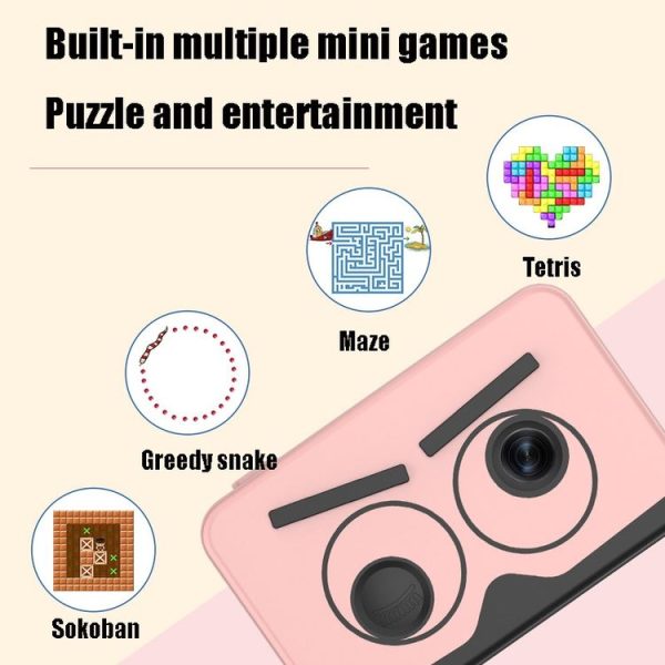 X22 Pink LD Children Mini SLR Camera Toy HD Auto Focus Digital Camera - Image 6