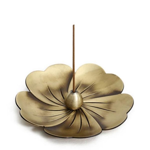 Household Bedroom Alloy sandalwood Furnace Creative Antique Line Incense Burner Incense Holder, Style: Drop Shape (Bronze)