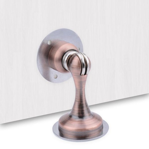 Punch-Free Stainless Steel Thickened Strong Magnetic Door Stopper (Black) - Image 9