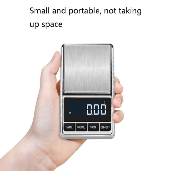 Kitchen Stainless Steel Mini Portable Scale High Precision Jewelry Scale Electronic Scale, Specification: 100g / 0.01g - Image 6