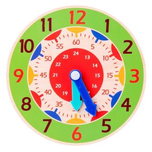 KBX-974 5 PCS Time Cognition Digital Clock Children Early Education Toy (Green)