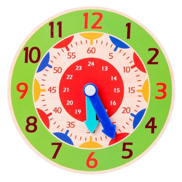 KBX-974 5 PCS Time Cognition Digital Clock Children Early Education Toy (Green)