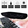 Water-Repellent Opening Electronic Keyboard Cover Oxford Cloth Dust Cover Drawstring Keyboard Instrument Cover, Size: 88 Key Black 124x49x36cm - Image 3