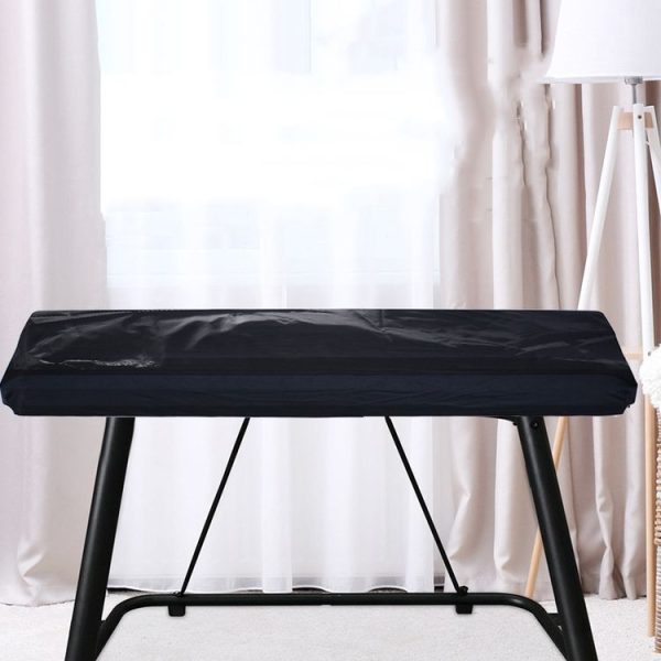 Water-Repellent Opening Electronic Keyboard Cover Oxford Cloth Dust Cover Drawstring Keyboard Instrument Cover, Size: 88 Key Black 124x49x36cm - Image 6
